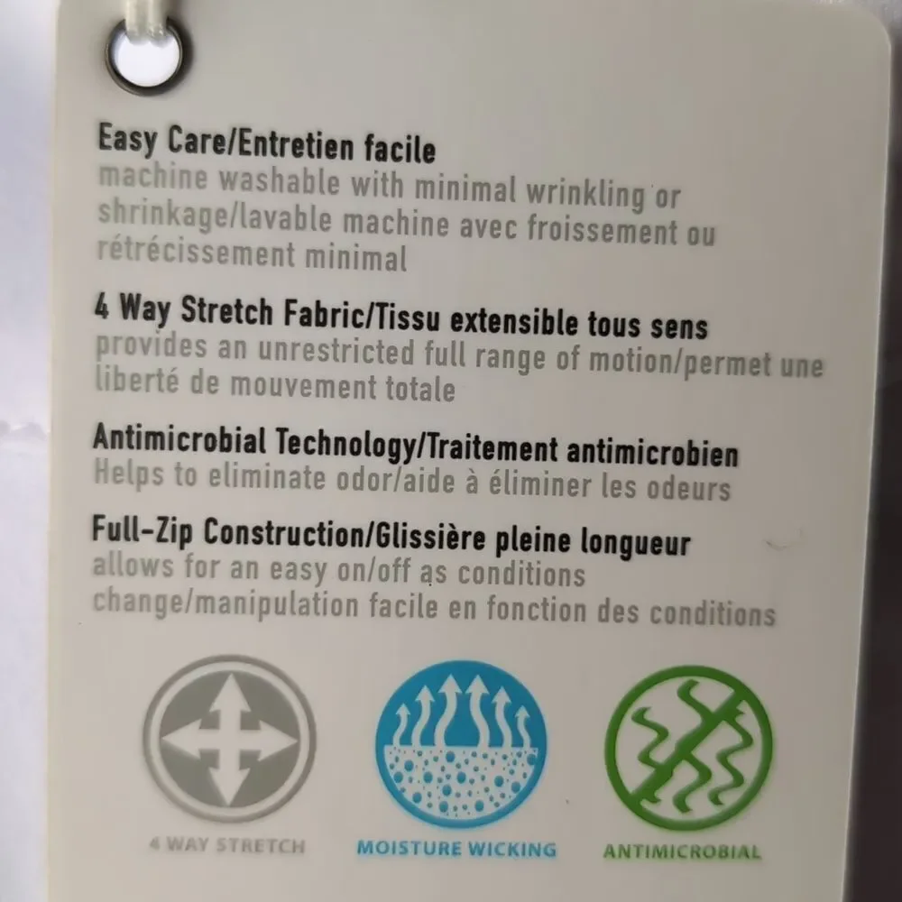 Nwt FootJoy golf white athletic full zip midlayer jacket size large - Picture 7 of 7